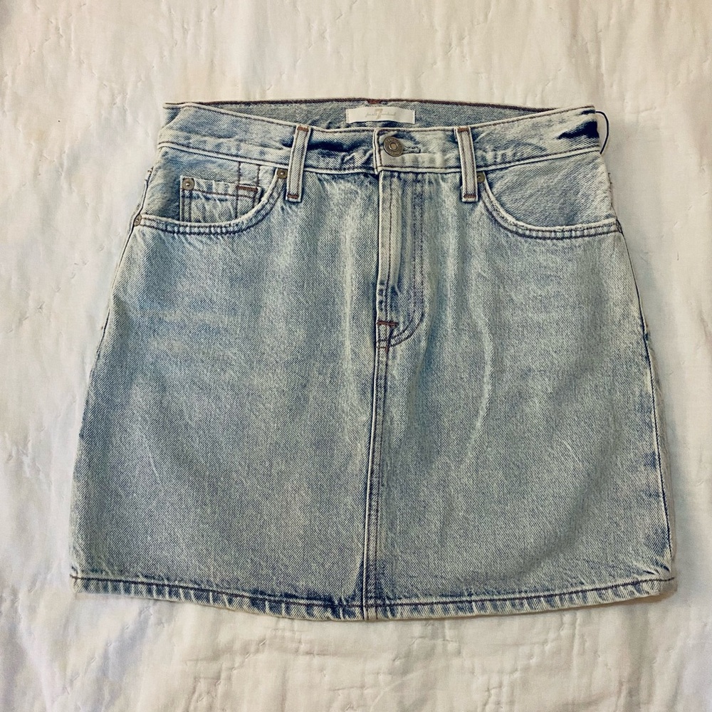Denim mini skirt